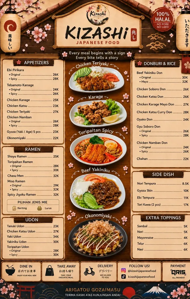 Kizashi Menu - Page 1